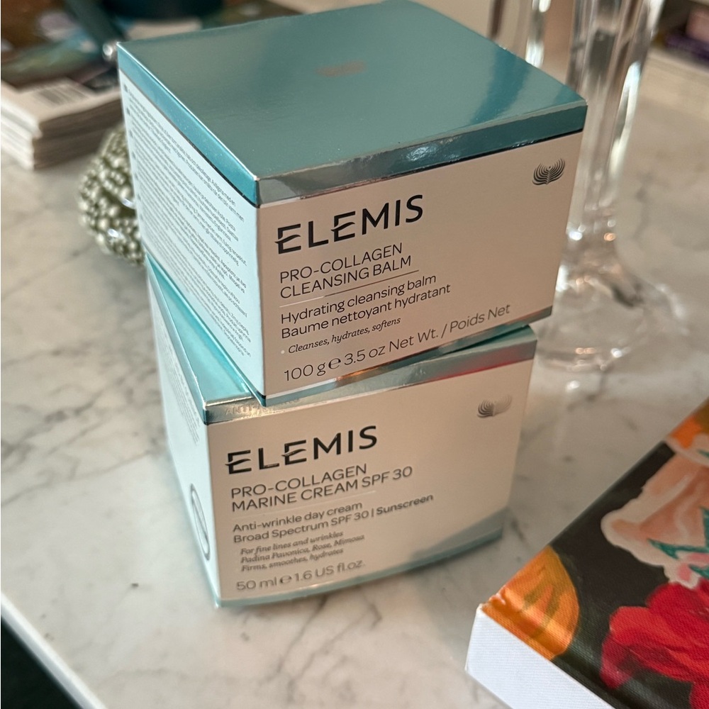 ELEMIS Pro-Collagen Cleansing Balm and Marine Cream. Unopened